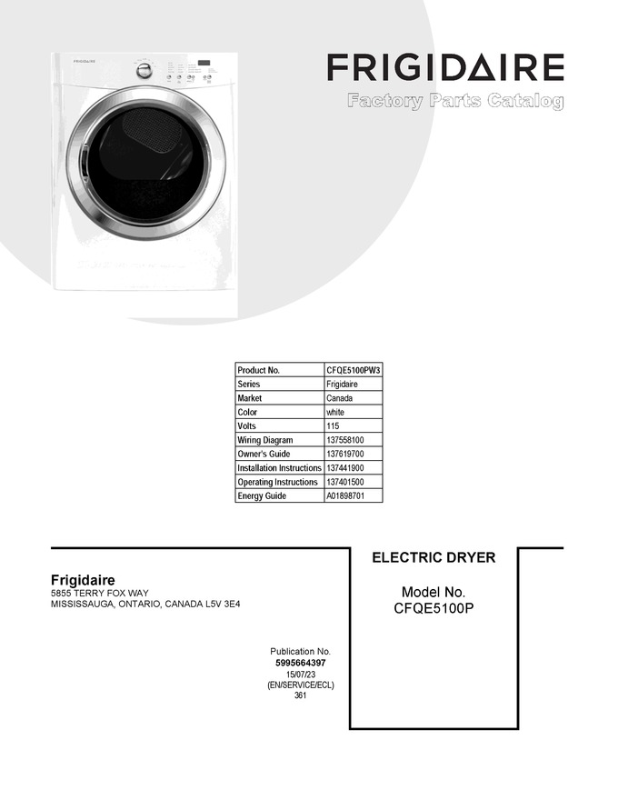 Diagram for CFQE5100PW3