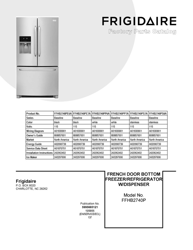 Diagram for FFHB2740PS8A