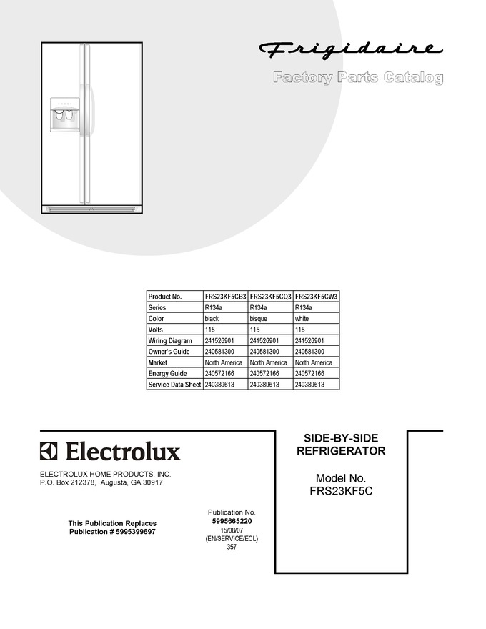 Diagram for FRS23KF5CW3