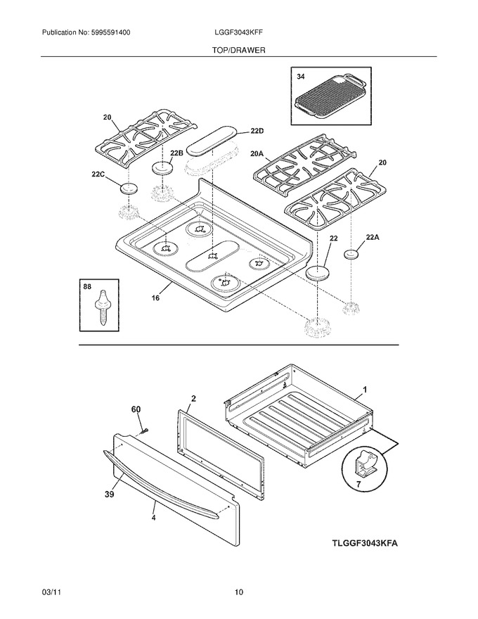 Diagram for LGGF3043KFF