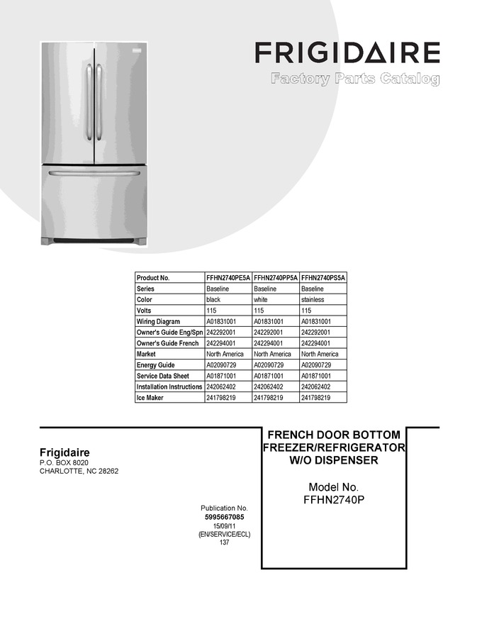 Diagram for FFHN2740PE5A