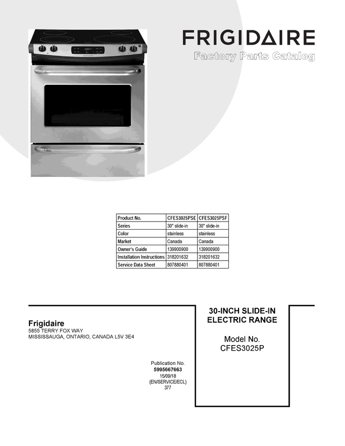 Diagram for CFES3025PSF