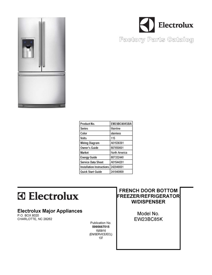 Diagram for EW23BC85KSBA