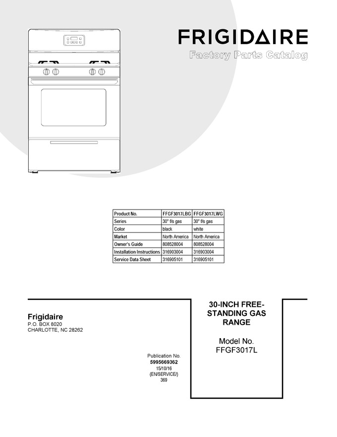 Diagram for FFGF3017LBG