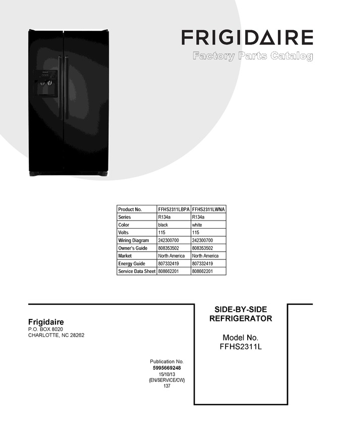 Diagram for FFHS2311LBPA