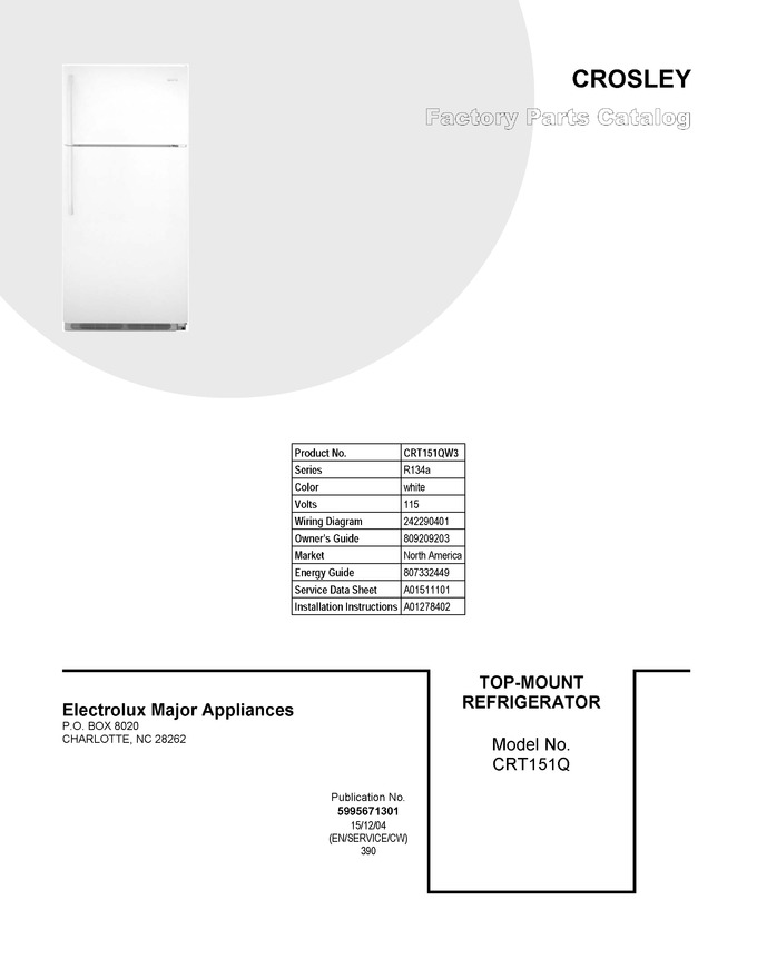 Diagram for CRT151QW3