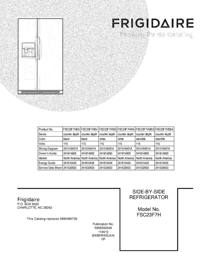 Diagram for FSC23F7HSB4