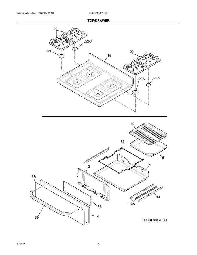 Diagram for FFGF3047LSH