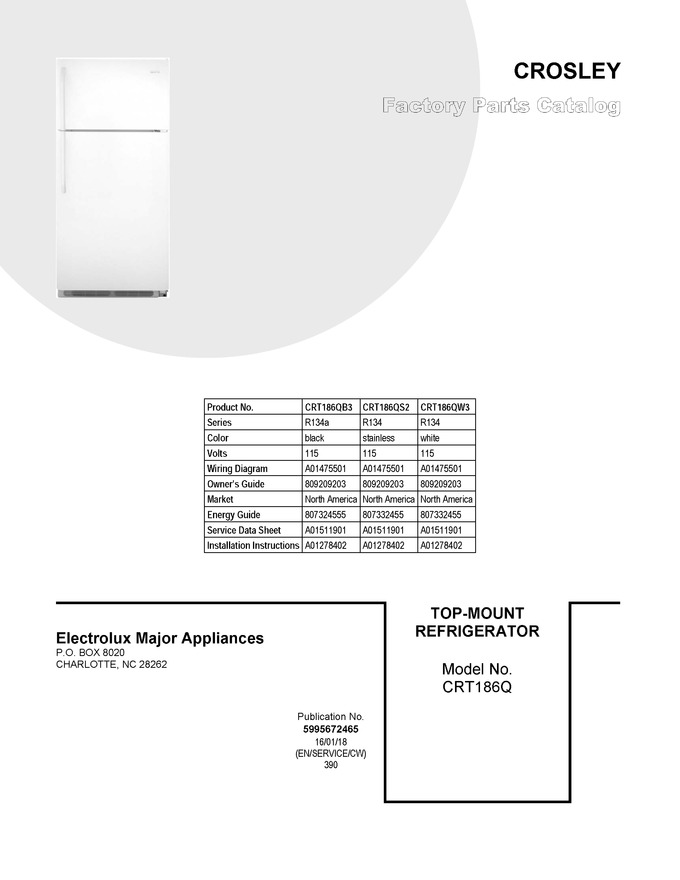 Diagram for CRT186QW3