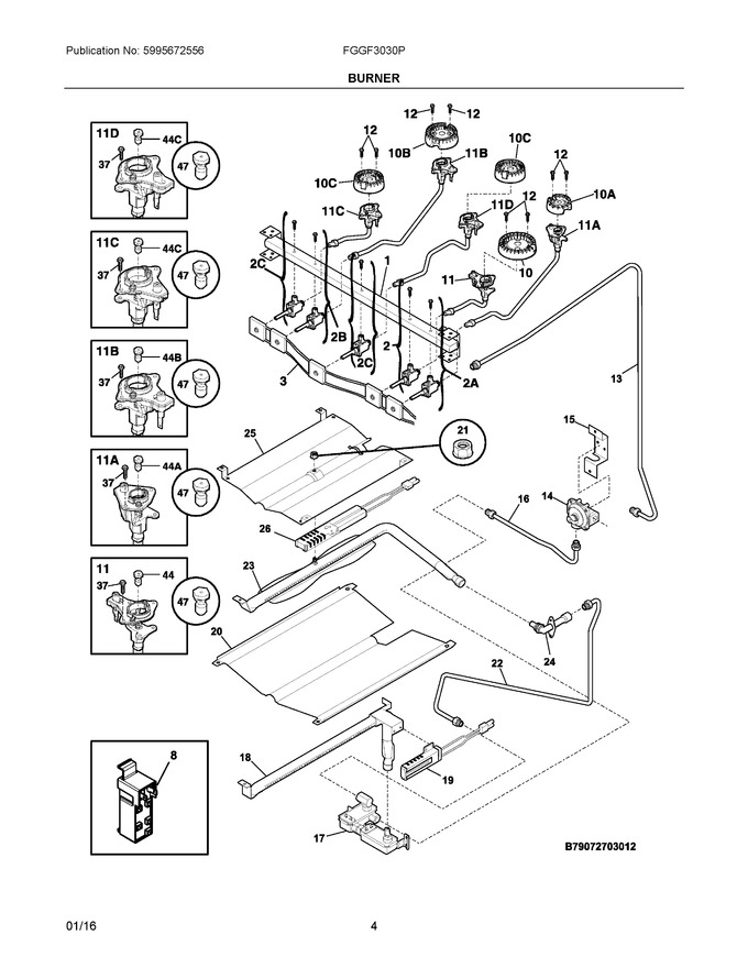 Diagram for FGGF3030PWA