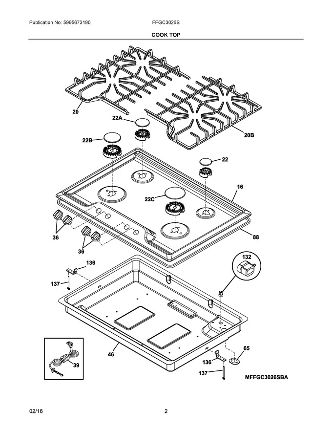 Diagram for FFGC3026SBA