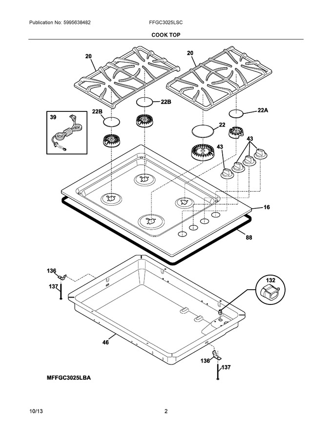 Diagram for FFGC3025LSC