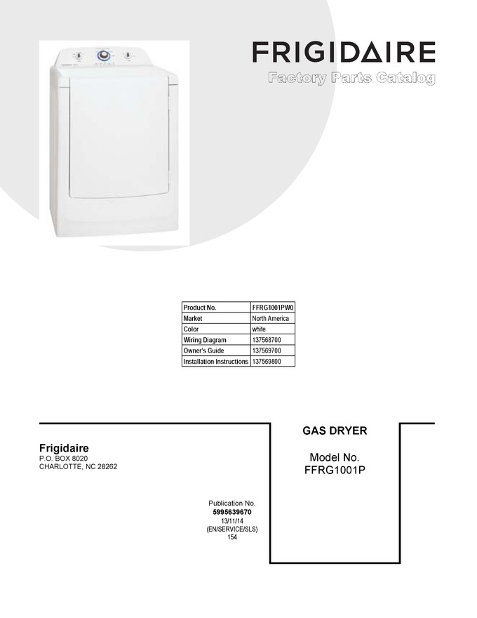 Diagram for FFRG1001PW0