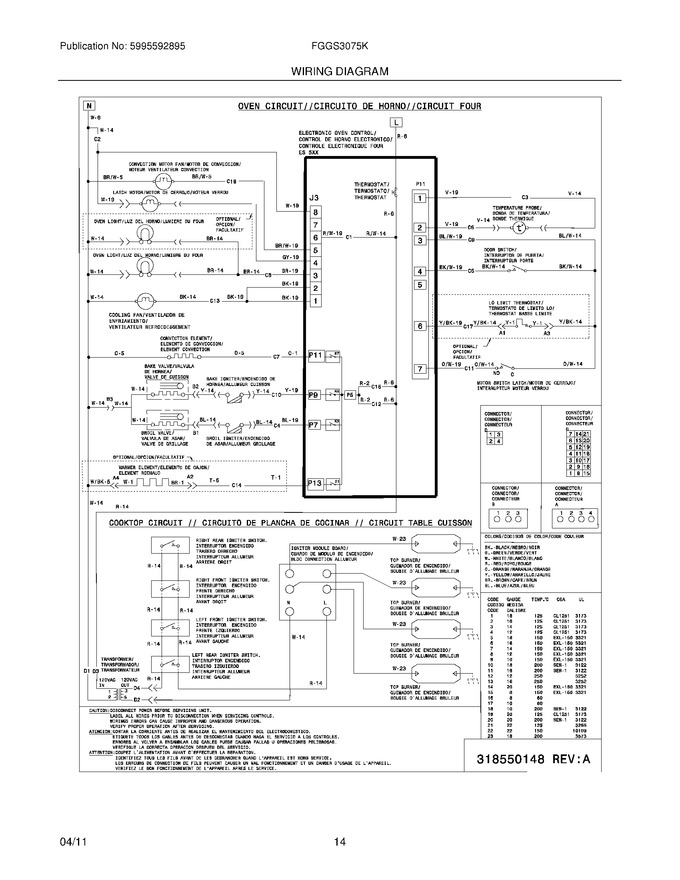 Diagram for FGGS3075KWF