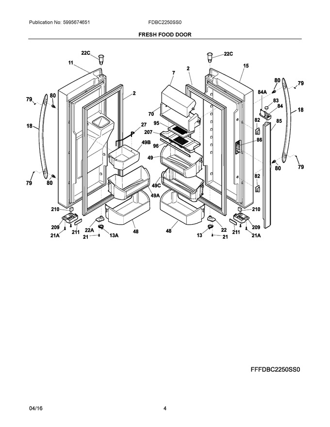 Diagram for FDBC2250SS0