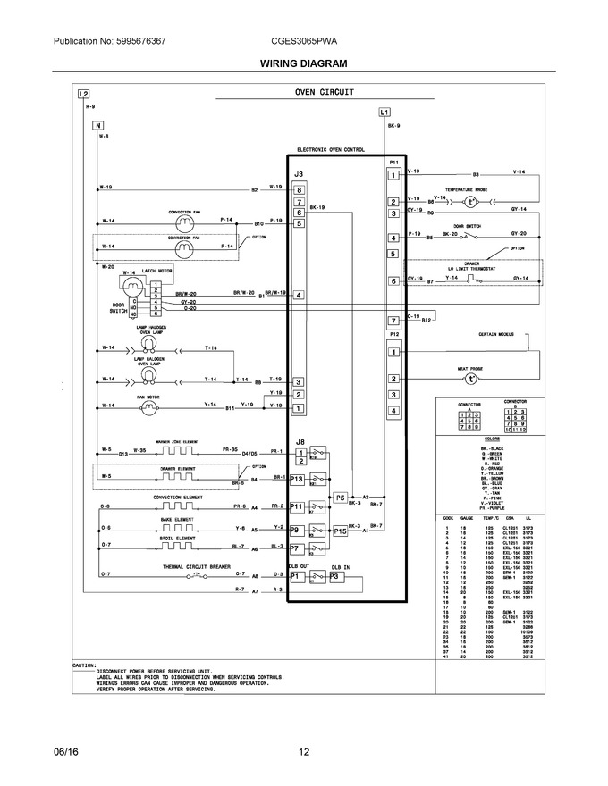 Diagram for CGES3065PWA