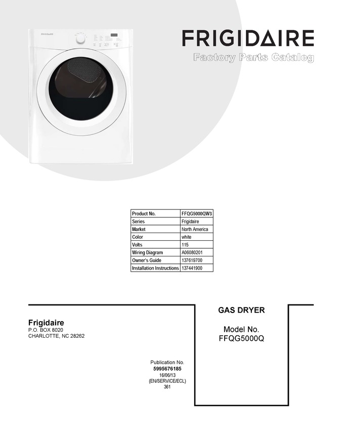 Diagram for FFQG5000QW3