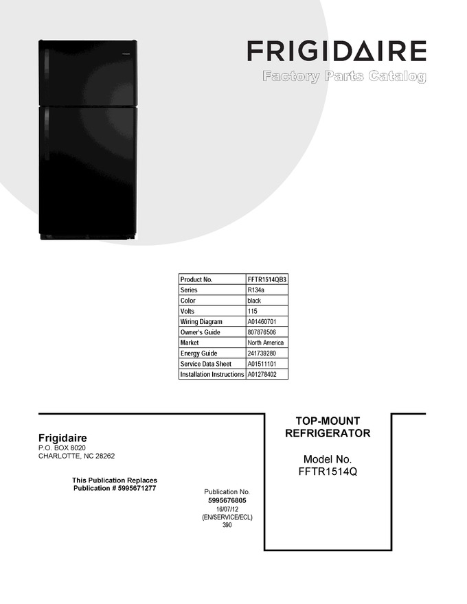 Diagram for FFTR1514QB3