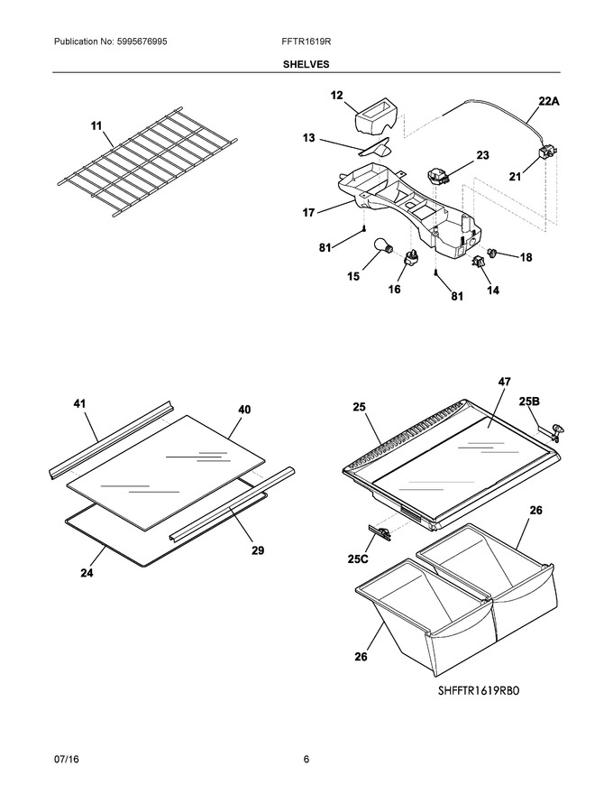 Diagram for FFTR1619RW0