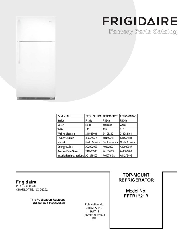 Diagram for FFTR1621RW1