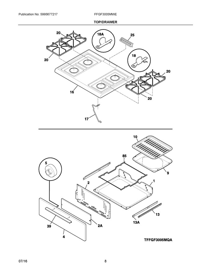 Diagram for FFGF3005MWE