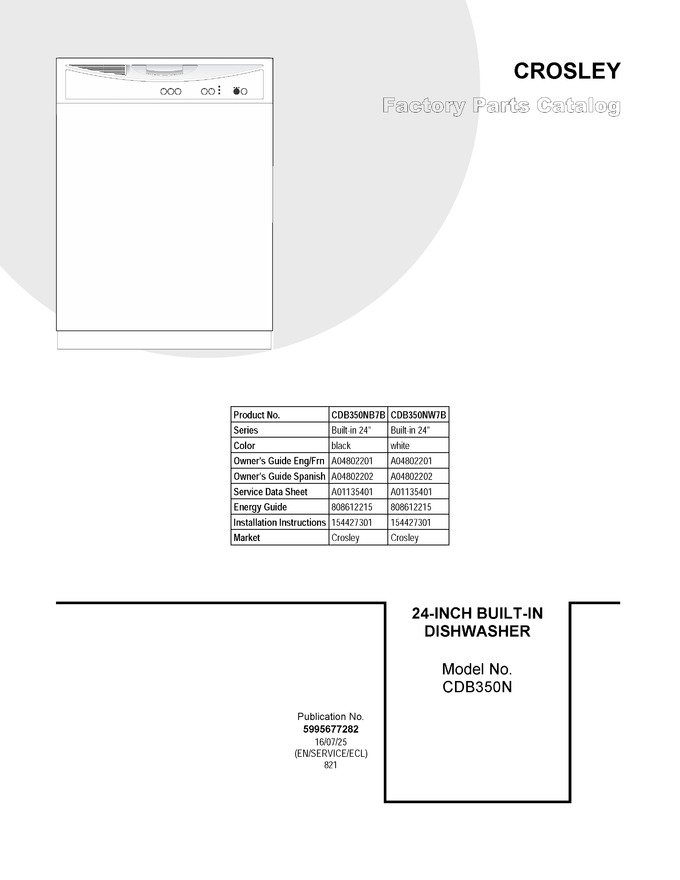 Diagram for CDB350NW7B