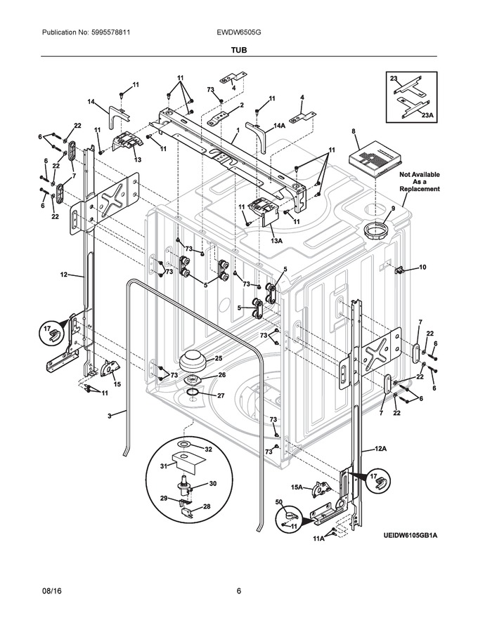 Diagram for EWDW6505GW0B