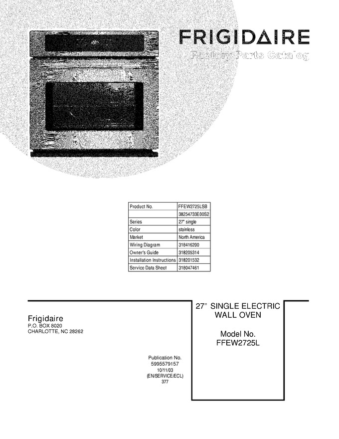 Diagram for FFEW2725LSB