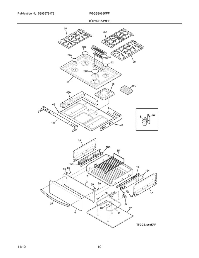 Diagram for FGGS3065KFF