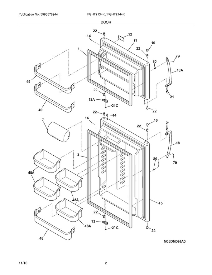 Diagram for FGHT2134KW3