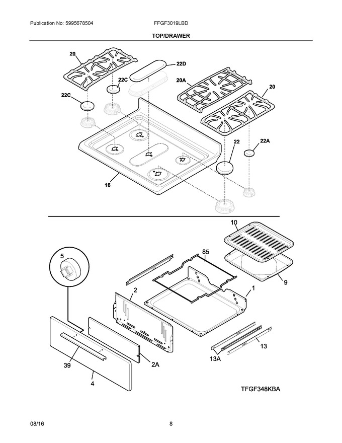 Diagram for FFGF3019LBD