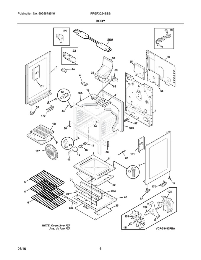 Diagram for FFGF3024SSB