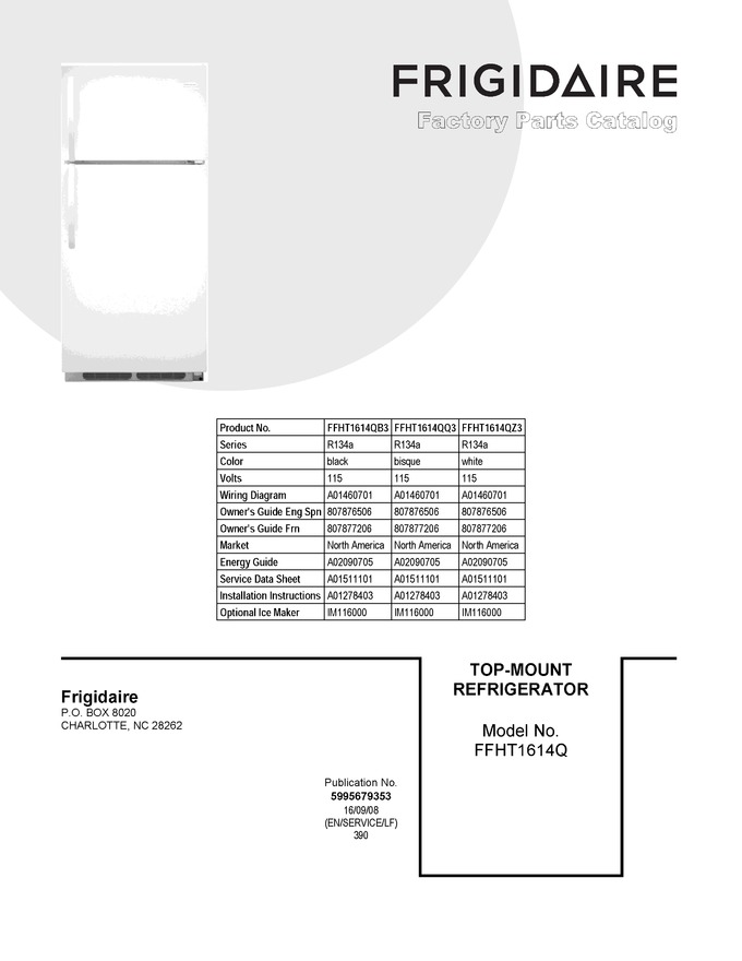 Diagram for FFHT1614QZ3