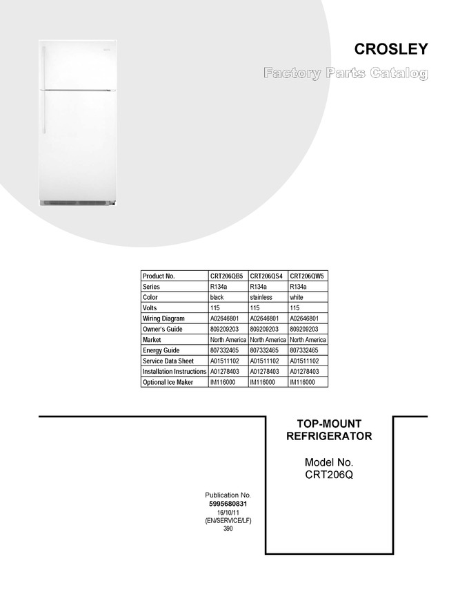 Diagram for CRT206QW5