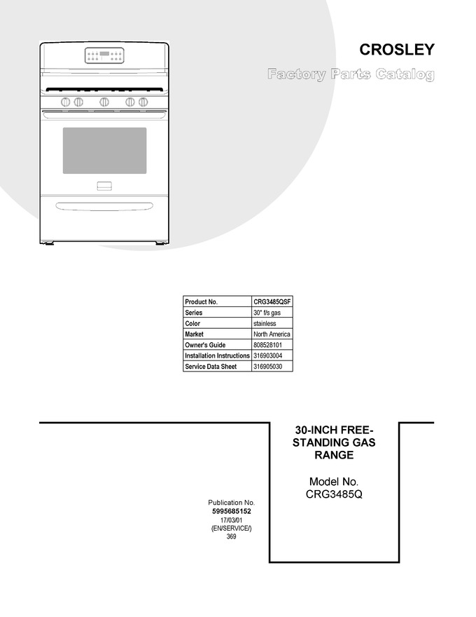 Diagram for CRG3485QSF