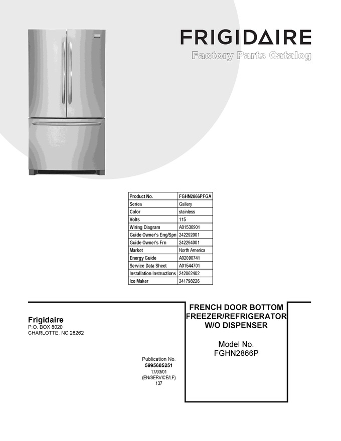 Diagram for FGHN2866PFGA