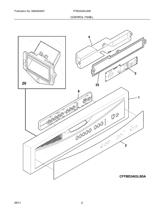 Diagram for FFBD2403LS0B