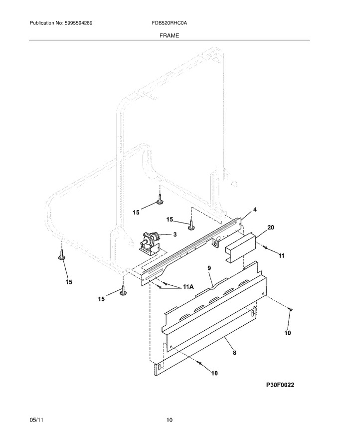 Diagram for FDB520RHC0A