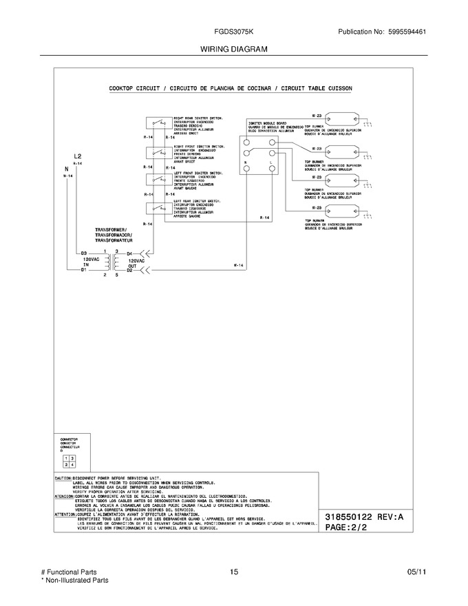 Diagram for FGDS3075KBE