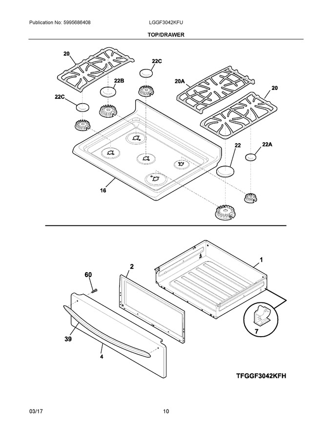 Diagram for LGGF3042KFU