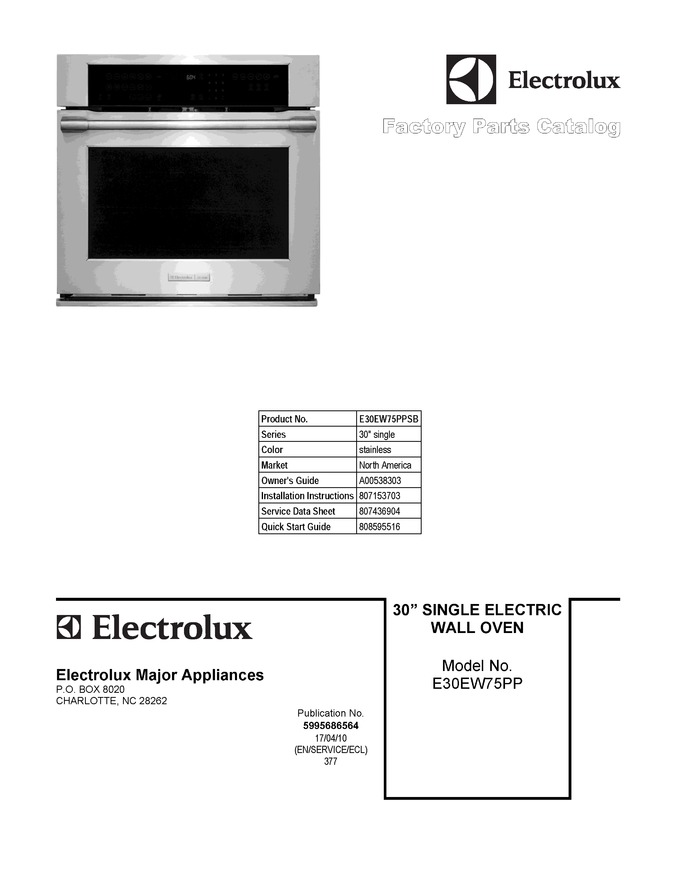 Diagram for E30EW75PPSB