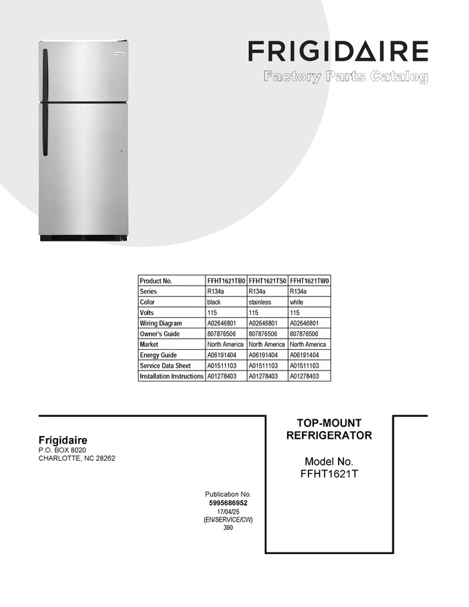 Diagram for FFHT1621TW0