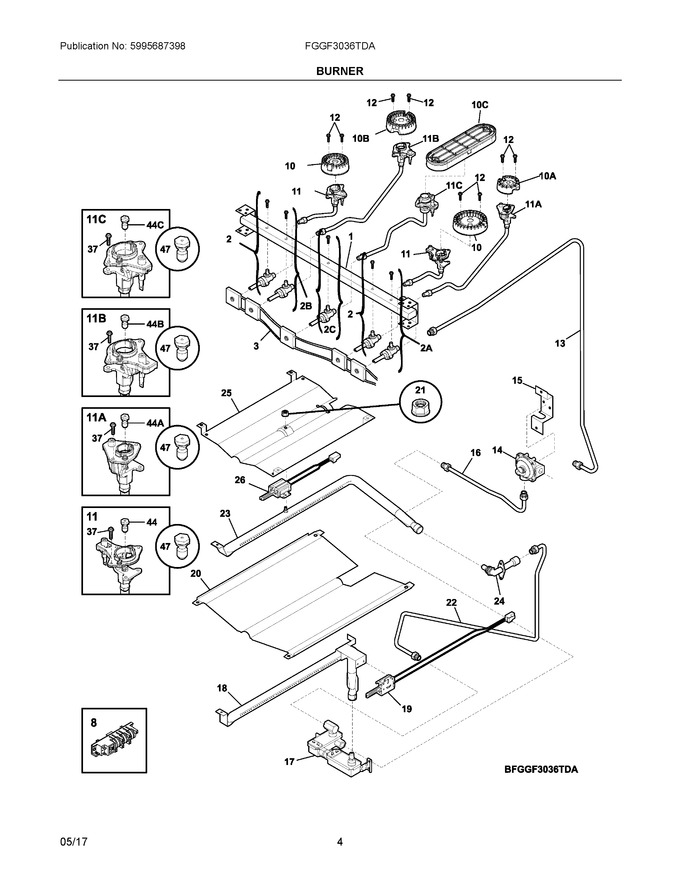 Diagram for FGGF3036TDA