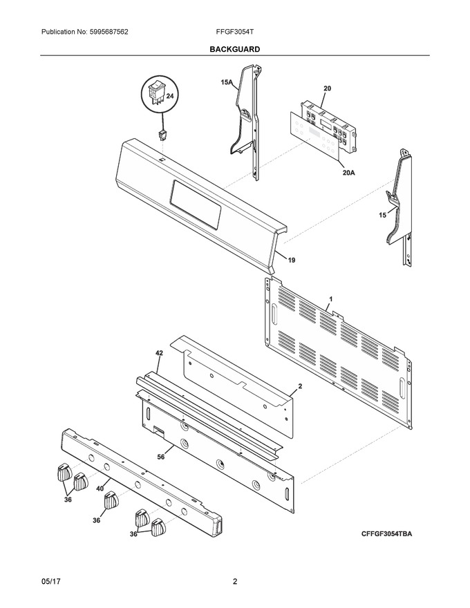 Diagram for FFGF3054TWA