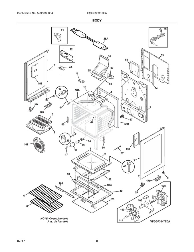 Diagram for FGGF3036TFA