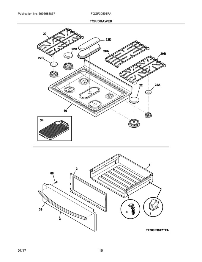 Diagram for FGGF3059TFA