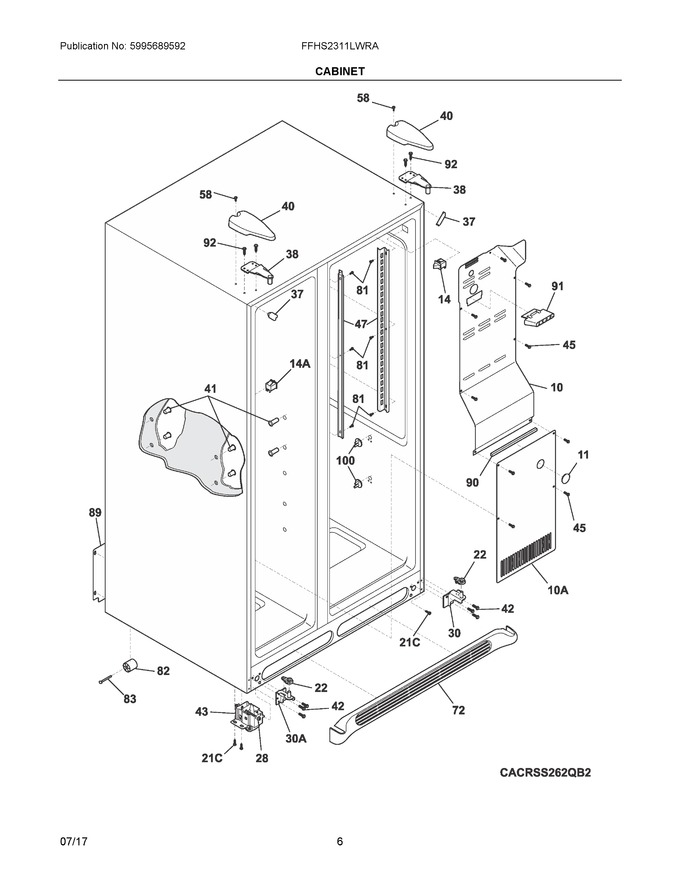 Diagram for FFHS2311LWRA