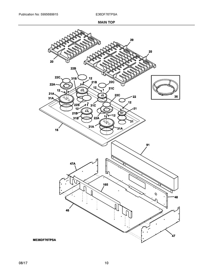 Diagram for E36DF76TPSA