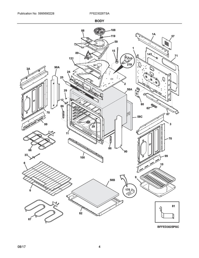 Diagram for FFED3026TSA