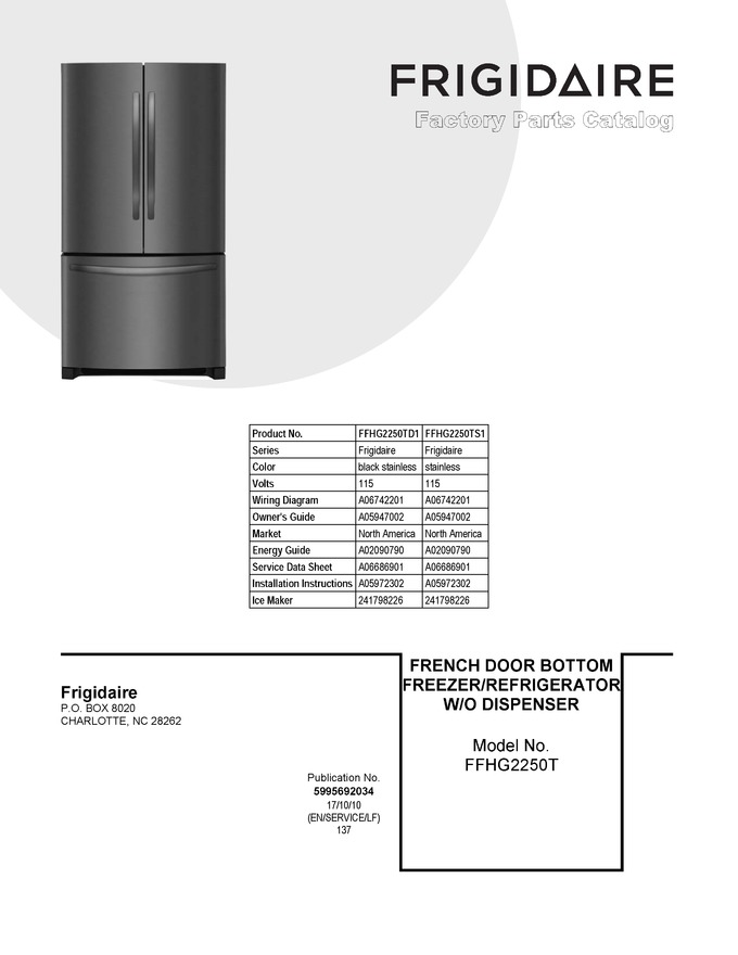 Diagram for FFHG2250TD1